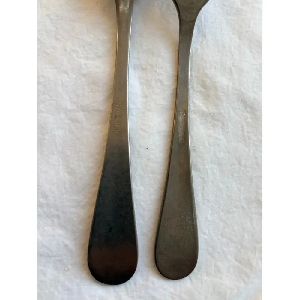 NEW Sabre Paris Marius Stainless Steel Soup Spoon & Dinner Fork Set